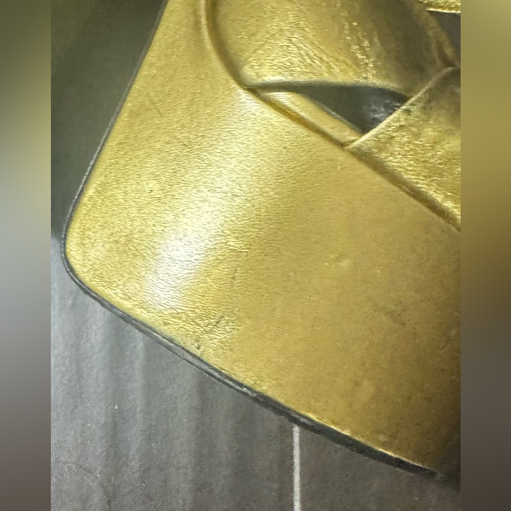 Saint Laurent Paige Gold Platform severely damaged hence price. - Picture 7 of 10